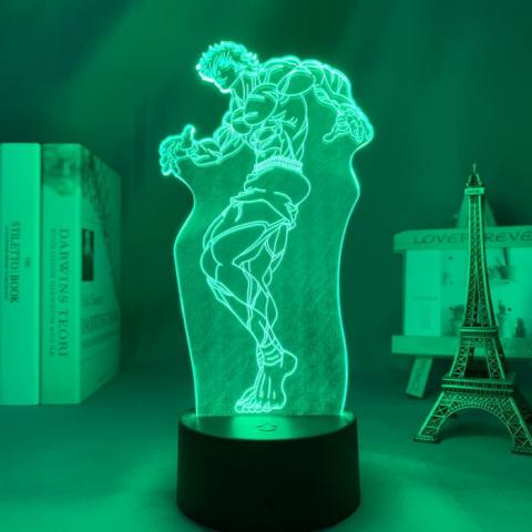 Baki The Grappler Baki Hanma Led Light For Kids Bedroom Decoration