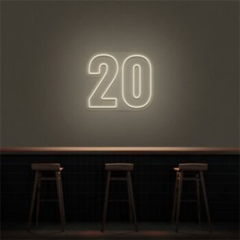 20 LED Neon Number LED Neon Sign