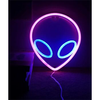 Alien Head LED Neon Sign