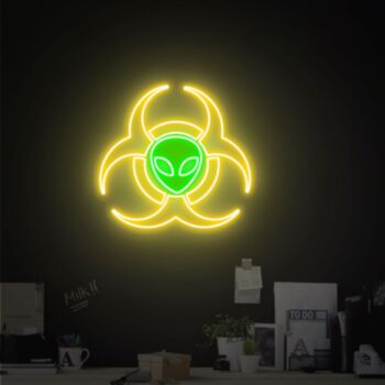 Alien Neon Sign Neon Sign Biochemical Weapon Neon Sign Art Wall Decor