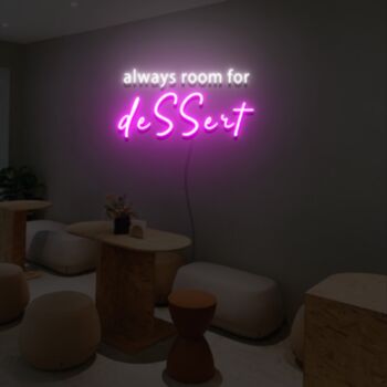 Always Room For Dessert Neon Sign Lights Night Lamp Led Neon Sign Light For Home Party MG10199