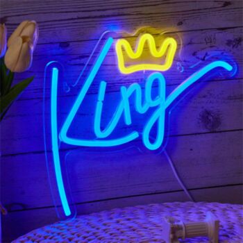 Backboard LED Neon Light King Bedroom