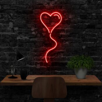 Balloon Heart Neon Sign