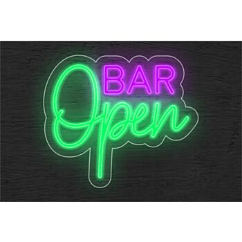 Bar Open Two Color LED Neon Sign