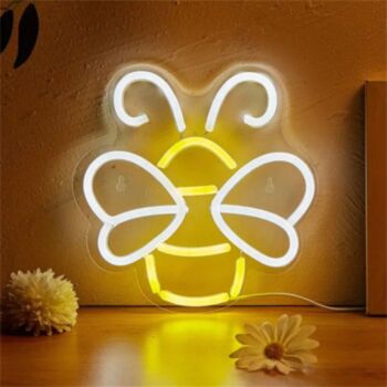 Bee LED Neon Light Decorative Sign