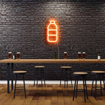 Bottled Water Neon Sign