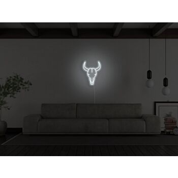 Bull Skull Neon Sign