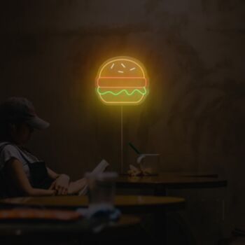 Burger Neon Sign