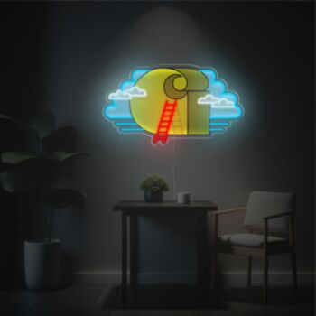 Carhartt With Ladder And Cloud LED Neon Acrylic Artwork