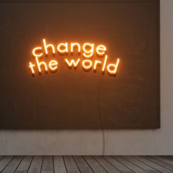Change The World Neon Sign Lights Night Lamp Led Neon Sign Light For Home Party MG10231 