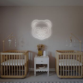 Cute Panda Head LED Neon Sign