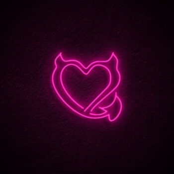Devil Heart Neon Sign