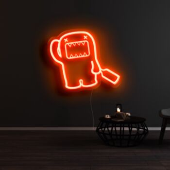 Drunk Domo Kun Neon Sign