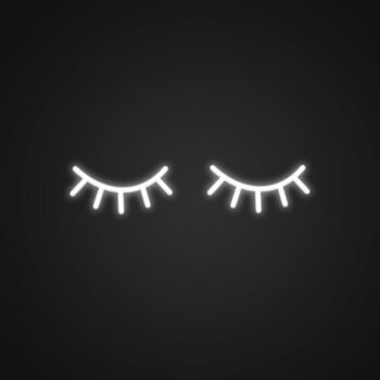 Eyelashes Neon Sign