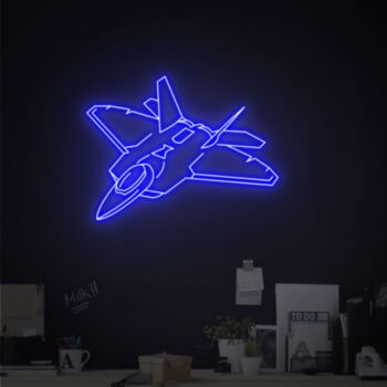 F14 Fighter Neon Sign Size And Color Neon Lights Decor Game Room Wall Decor Home