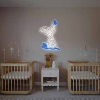 Fish Jumping Into Water LED Neon Sign