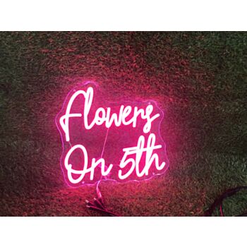 Flowers On 5th LED Neon Sign