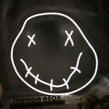 Funny Goofy Face Neon Sign