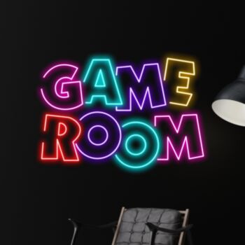 Game Room Led Neon Sign Arcade Bar Hanging Led Neon Sign Light Man Room Sign