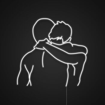 Gay Hug Neon Sign