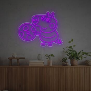 George In Peppa Pig LED Neon Sign