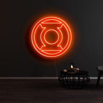 Green Lantern Neon Sign