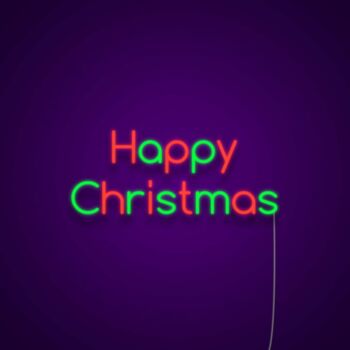 Happy Christmas Neon Sign