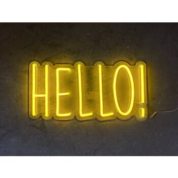 Hello Neon Sign
