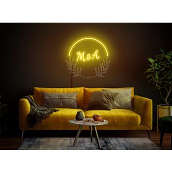Initials neon sign for wedding Wedding neon sign for reception Neon sign