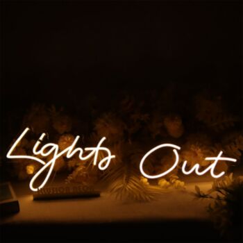 Light Out Neon Sign