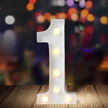 Steel Marquee Letter Number 1 Wedding Birthday Party Decor High-End Custom Zinc Metal Marquee Light Marquee Sign