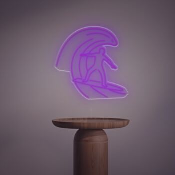 Man Surfing LED Neon Sign