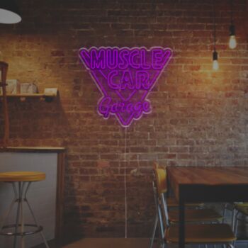 Muscle Cae Garage LED Neon Sign