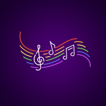 Musical Notes Neon Sign
