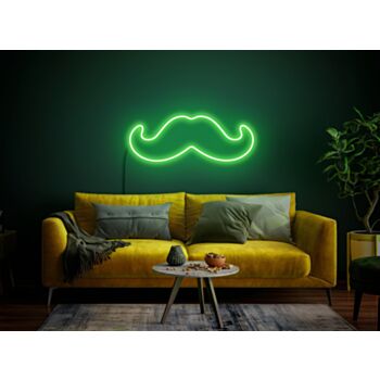 Mustache neon sign Barbershop neon sign Moustache neon sign