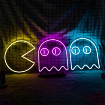 Pac-Man Neon Sign