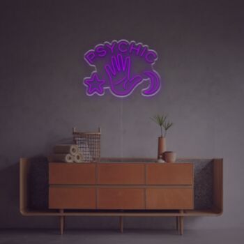 Psychic Woth Star And Moon LED Neon Sign