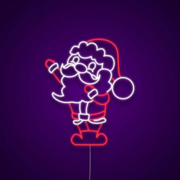 Santa Neon Sign