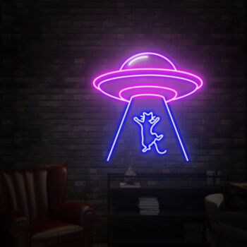 Ufo Led Neon Sign Creative Home Bedroom Wall Decor Neon Bar Sign Party Decor