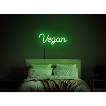 Vegan neon sign Cafe neon sign Food neon sign Shop led sign Restaurant neon sign