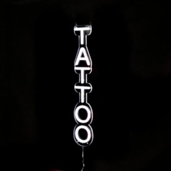 Vertical Tattoo Neon Sign LED Light
