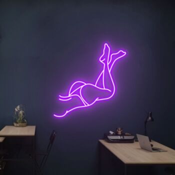 Woman Neon Sign Lady Neon Sign Woman Body Neon Sign Neon Sign Bedroom