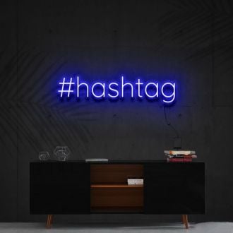Hashtag Neon Sign
