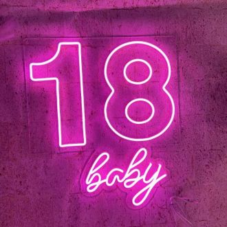 18 Baby Neon Sign