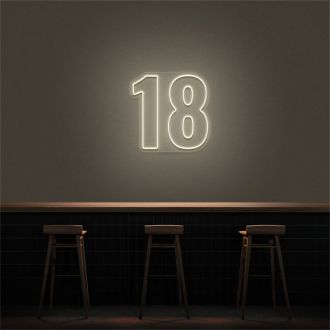 18 LED Neon Number LED Neon Sign