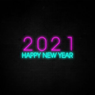 2021 Happy New Year Neon Sign