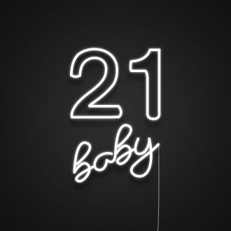 21 Baby Neon Sign