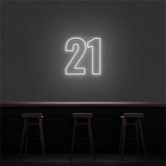 21 LED Neon Number LED Neon Sign