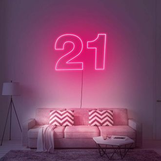 21 Neon Sign