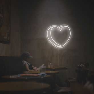 3D Heart LED Neon Sign
